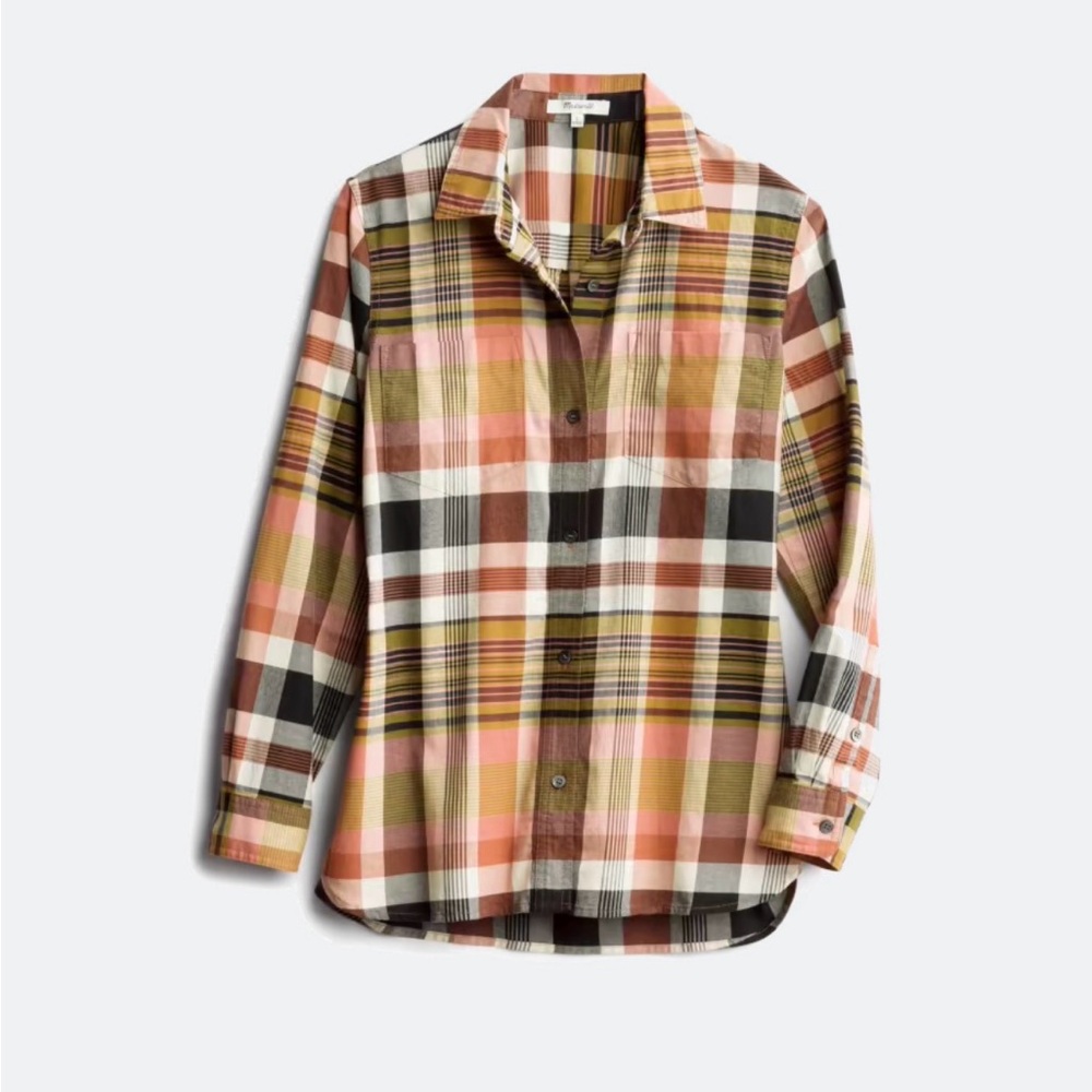 NWT Classic Plaid Button-Up Shirt